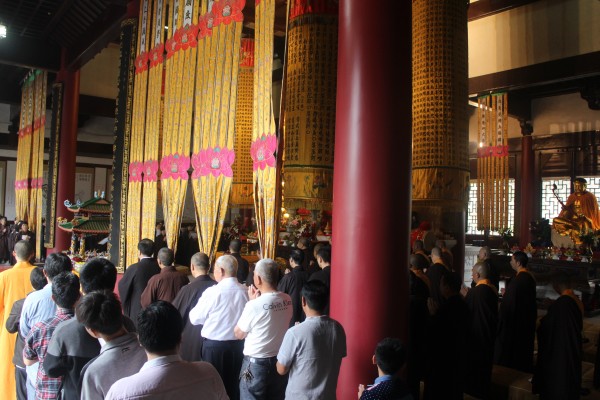 温州雁荡山能仁寺庆祝佛诞节举行盛大浴佛节(图3)
