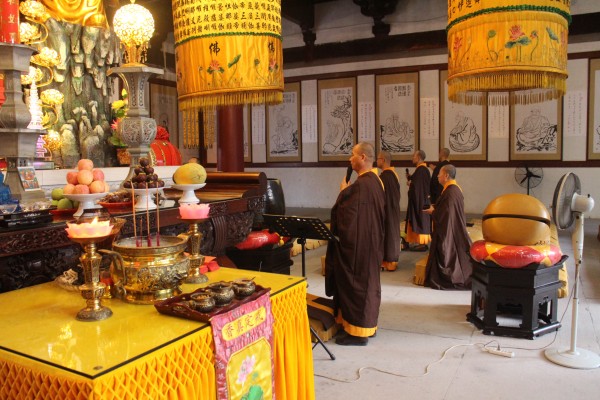 雁荡山能仁寺全体僧众为天津市塘沽災区受災同胞祈福(图7)