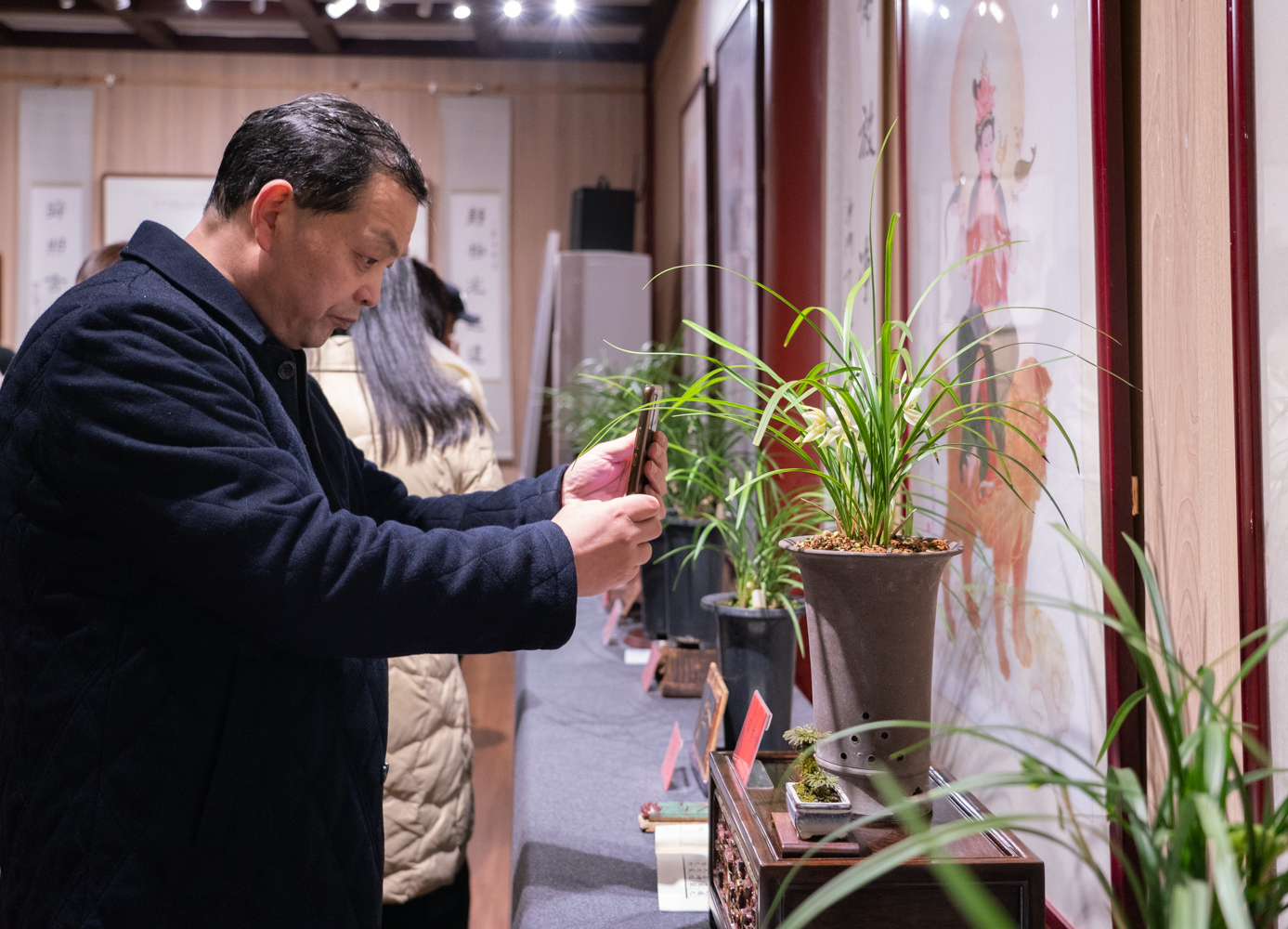 兰叶葳蕤｜雁荡山能仁寺素心“之江同心·瓯越兰馨”温州美丽寺院建设暨兰花展开幕圆满(图17)